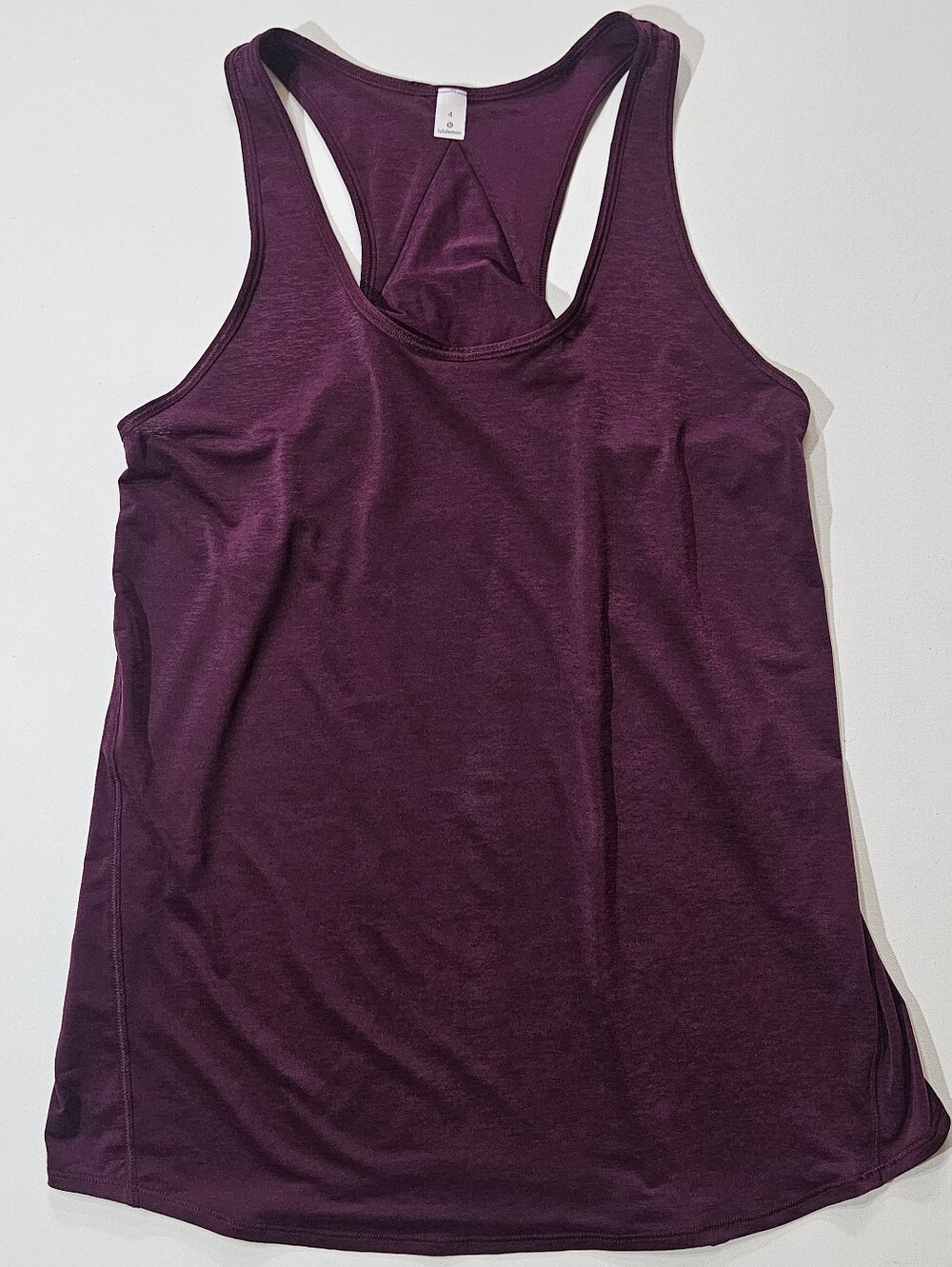 Lululemon Racerback Tank Top Womens Size 4‎ Purple Beachy Summer Yoga Activewear